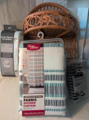 Shower Curtain & Shelf