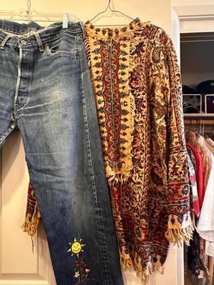  1960’s Levi’s 501 Big E Selvedge V stitch jeans (34x29)