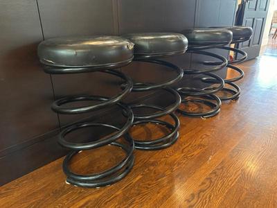 Helix cork screw bar stools