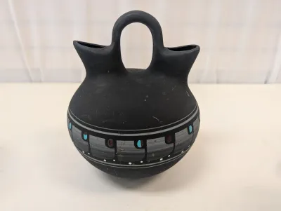 Vintage Hand Painted KOPA Pottery Arizona Water Vessel Navajo