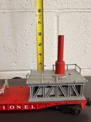 Lionel Postwar O Gauge Fire Train Set: No. 52 Fire Car & No. 3512 Flatcar