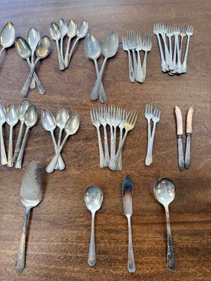 Large Mixed Lot Vintage Silverplate Flatware – Community, Patrician, King Edward & Assorted Patterns – 60+ Pieces
