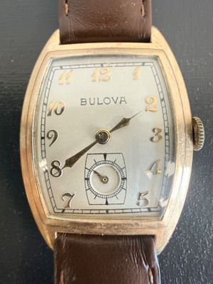 Vintage Bulova Art Deco Tonneau Wristwatch