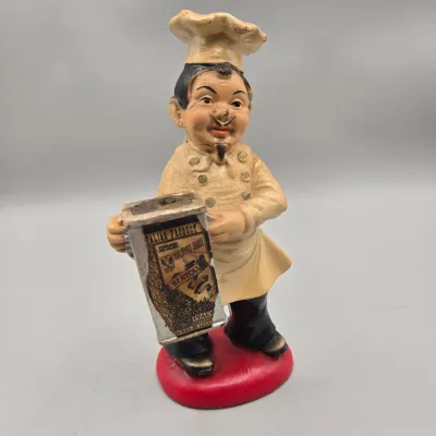 LOT 54L: Vintage Bertolli Italian Chef Advertising Figurine Made in Italy
