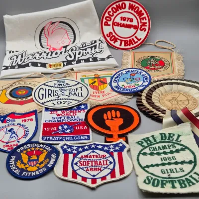 LOT 59L: Collection of Various Sports and Commemorative Patches Including Softball Awards, Physical Fitness Presidential Award, and More