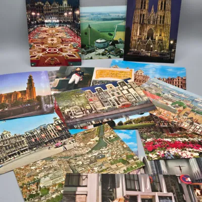 LOT 55L: "The Transportation Collection" Set of Stamps, Postcards from Around the World, and More