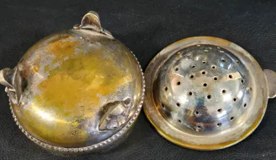 LOT 36L: Silver-plated Bowl and More