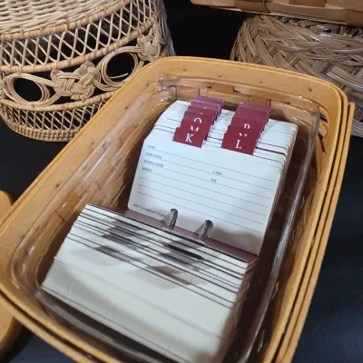 LOT 46L: Collection of Longaberger Baskets and More