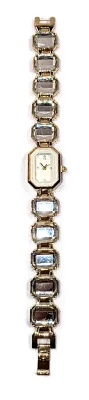 Sale Photo Thumbnail #162: OCTOGON WHITE DIAL WATCH with BAND: (Beveled Clear Rectangle Stones 7¾") DIAL: (½"  White + OCTOGON) BATTERY: Button 20 mm  *EXTRA BATTERY INCL.*
ALL ITEMS SHIPPED FREE