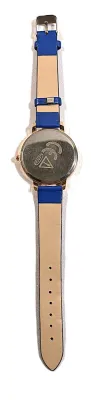 Sale Photo Thumbnail #104: "FLUTTERING BUTTERFLIES" WATCH + Luminescent Hands-BAND: (Dark Blue 9" Faux Leather) DIAL: (1½" Taupe, Round, Rose Gold Edge) BRAND: (Soki) BATTERY: Button 20 mm *EXTRA BATTERY INCL.*
ALL ITEMS SHIPPED FREE