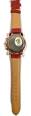 Sale Photo Thumbnail #135: RED Double Dials WATCH + Luminescent Hands-BAND: (Red 9" Faux Leather) DIAL: (1½" Red, Round, Rose Gold Edge) BRAND: (Geneva) BATTERY: Button 20 mm  *EXTRA BATTERY INCL.*
ALL ITEMS SHIPPED FREE