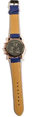 Sale Photo Thumbnail #78: DARK BLUE Double Dials WATCH + Luminescent Hands-BAND: (Dark Blue 9" Faux Leather) DIAL: (1½" Dark Blue, Round, Rose Gold Edge) BRAND: (Geneva) BATTERY: Button 20 mm  *EXTRA BATTERY INCL.*
ALL ITEMS SHIPPED FREE