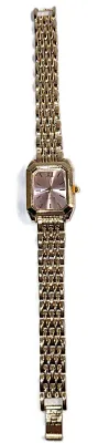 Sale Photo Thumbnail #203: PINK Colored DIAL WATCH with BAND: (Gold Tone Segments, 7") DIAL: (1" Pink + Rectangle) BATTERY: Button 20 mm  *EXTRA BATTERY INCL.*
ALL ITEMS SHIPPED FREE