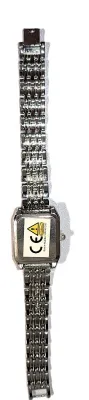 Sale Photo Thumbnail #196: PINK Colored DIAL WATCH with BAND: (Silver Tone Segments, 7") DIAL: (1" Pink + Rectangle) BATTERY: Button 20 mm  *EXTRA BATTERY INCL.*
ALL ITEMS SHIPPED FREE
