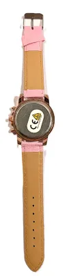 Sale Photo Thumbnail #29: PINK Double Dials WATCH + Luminescent Hands-BAND: (Pink 9" Faux Leather) DIAL: (1½" Pink, Round, Rose Gold Edge) BRAND: (Geneva) BATTERY: Button 20 mm  *EXTRA BATTERY INCL.*
ALL ITEMS SHIPPED FREE