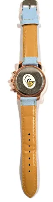 Sale Photo Thumbnail #217: LIGHHT BLUE Double Dials WATCH + Luminescent Hands-BAND: (Light Blue 9" Faux Leather) DIAL: (1½" Blue, Round, Rose Gold Edge) BRAND: (Geneva) BATTERY: Button 20 mm  *EXTRA BATTERY INCL.*
ALL ITEMS SHIPPED FREE