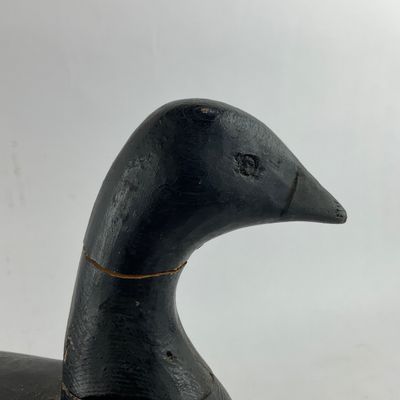 935 Large Vintage IRA Hudson Brant Carved Wood Goose Decoy