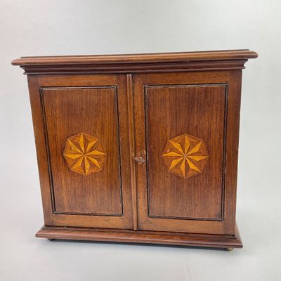 991 Antique Inlaid 5 Drawer Valuables Chest