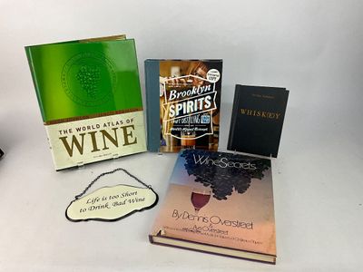 1047 Lot of Hardback Wine, Spirits, and Whiskey Books