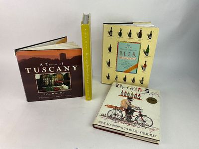 1034 Lot of Hardback Beer, Wine, Cookbooks