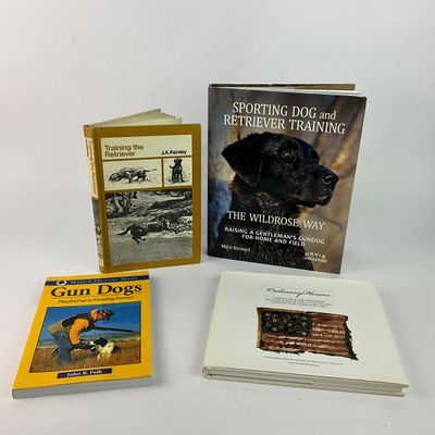 1019 Lot of Sporting Dog Books and Military Medal of Honor Book