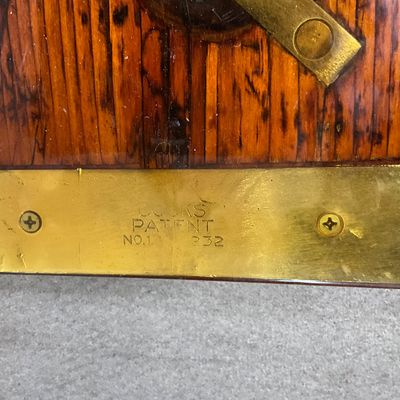 1015 S.S. Ernie Pyle 1945 Troop Ship Wood & Brass Coffee Table