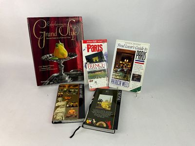 1043 Lot of French Cookbooks and Travel Books