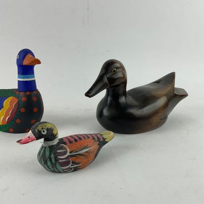 934 Assorted Folk Art Duck Decoys – Set of 4
