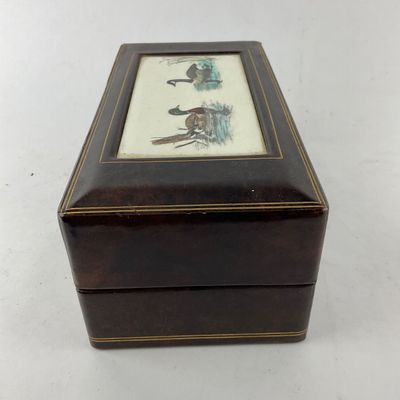 952 Decorated Duck Porcelain Pipe & Duck Wooden Box