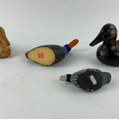 934 Assorted Folk Art Duck Decoys – Set of 4