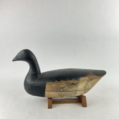 935 Large Vintage IRA Hudson Brant Carved Wood Goose Decoy