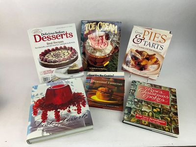 1045 Lot of Hardback Dessert Cookbooks