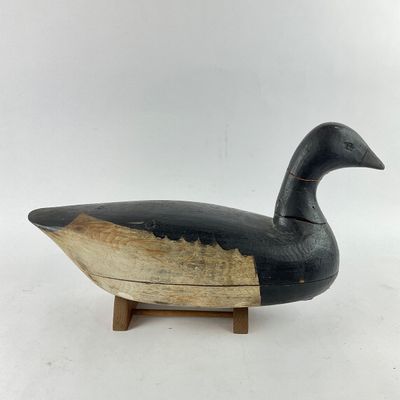 935 Large Vintage IRA Hudson Brant Carved Wood Goose Decoy