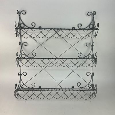 1024 Vintage Metal Wire Wall Shelf