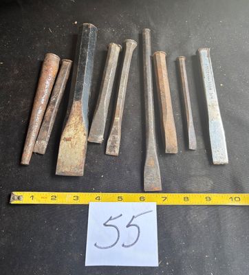 vintage cold chisels And Punches