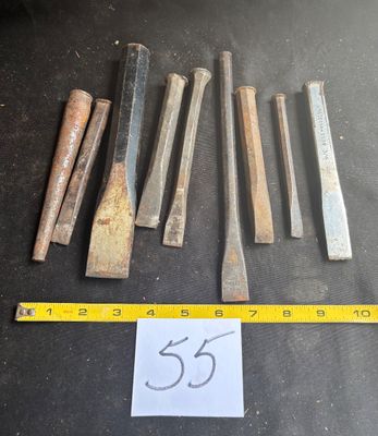 vintage cold chisels And Punches
