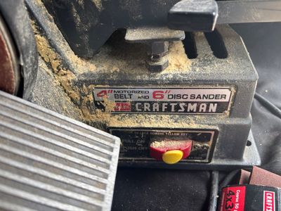 Vintage Sears Craftsman 4” Motorized Belt and 6” Disc Sander