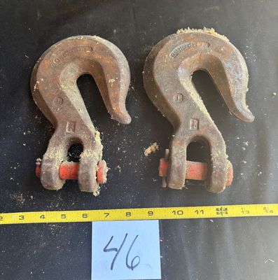 vintage, tempered forged steel Clevis set