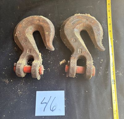 vintage, tempered forged steel Clevis set
