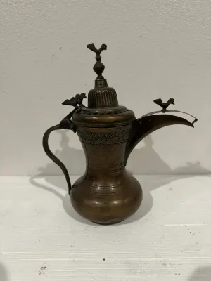 Vintage Brass Middle Eastern Coffee Pot