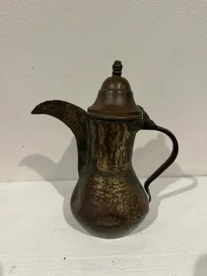 Vintage Middle Eastern Brass Coffee Pot