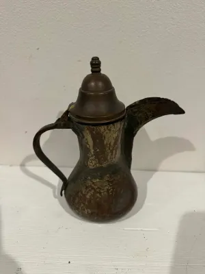 Vintage Middle Eastern Brass Coffee Pot