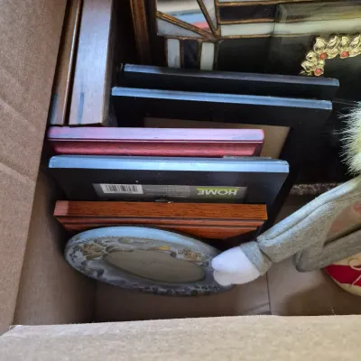LOT 349L: Two Boxes Full of Picture Frames in Various Sizes