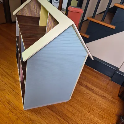 LOT 350L: Vintage Wooden DIY Dollhouse