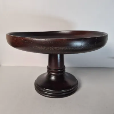 LOT 357K: Vintage MCM Silverama Dish, Teak Handled Set from Denmark, Royal Holland Pewter Set, Otagiri Hot Air Balloon Tray & More