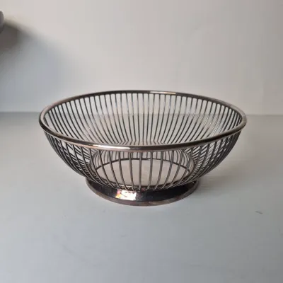LOT 357K: Vintage MCM Silverama Dish, Teak Handled Set from Denmark, Royal Holland Pewter Set, Otagiri Hot Air Balloon Tray & More