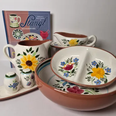 LOT 342L: Stangl Country Garden Tableware with Collector's Book
