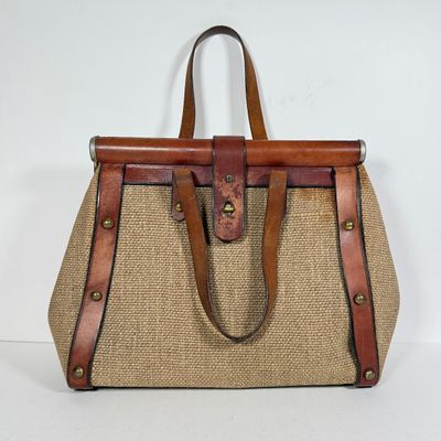 LOT 340K: Vintage Atienne Aigner Hand Made Structured Bag
