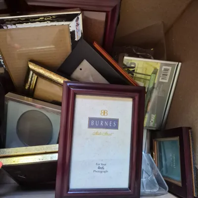 LOT 349L: Two Boxes Full of Picture Frames in Various Sizes