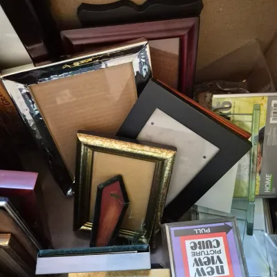 LOT 349L: Two Boxes Full of Picture Frames in Various Sizes
